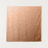 桃色グラデーション幾何学的なメッシュパターン タペストリー (正面)