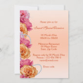 桃色フローラの国パーティー 招待状 (裏面)