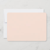 桃色フローラパーソナライズされた具 ノートカード (裏面)