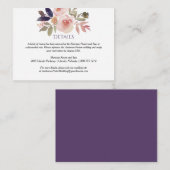 桃色ラベンダーワイルドフラワーエンクロージャカード エンクロージャーカード (正面/裏面)