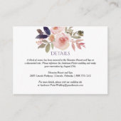 桃色ラベンダーワイルドフラワーエンクロージャカード エンクロージャーカード (正面)