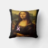 桃色リボンのモナリザ クッション (裏面)