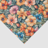 桃色 オレンジ色 および もも色の花 薄葉紙 (詳細)