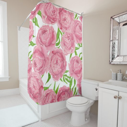 桃色 シャワーカーテン (インサイチュ)