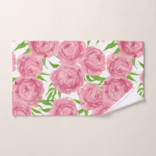 桃色 バスタオルセット (ハンドタオル)