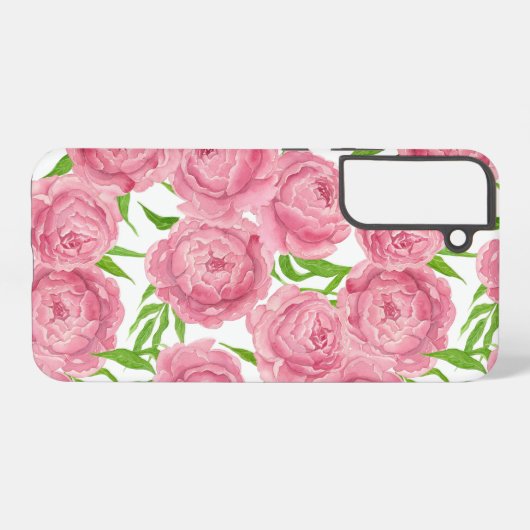 桃色 SAMSUNG GALAXYケース (裏面横)