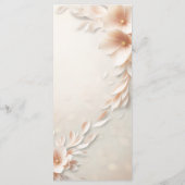 桃花びら結婚のメニュー メニュー (裏面)