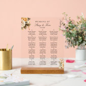 桃花模様エレガントな結婚式場 アクリルサイン (ウェディング)