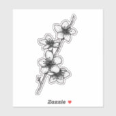 桃花 シール (シート)