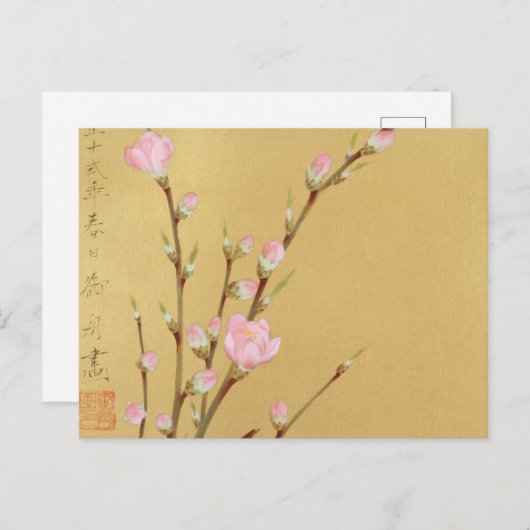 桃花 ポストカード (正面/裏面)