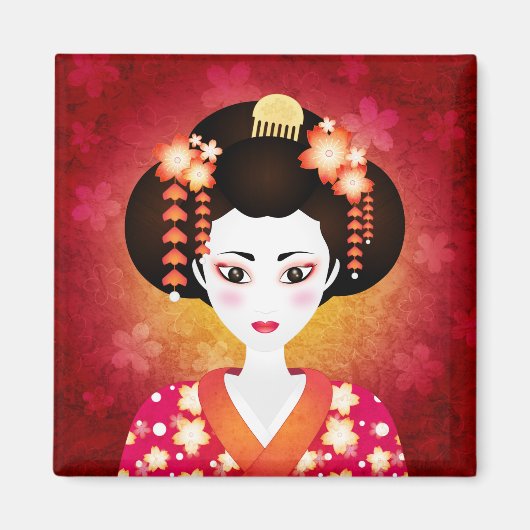 桃花 マグネット (正面)