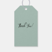 桃芸術的花水彩パーソナライズされた ギフトタグ (裏面)