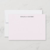 桃芸術的花水彩手色彩の鮮やか型 出欠カード (裏面)