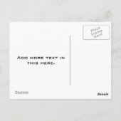 桃認識度リボンと蝶 ポストカード (裏面)