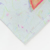 桃認識度リボンエンジェルホープ&キュールブランケット フリースブランケット (角)