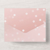 桃赤面グラデーション紙吹雪《写真》ぼけ味 オールインワン招待状 (裏面)