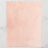 桃赤面ピンクウォーターカラースクラップブック紙 (裏面)