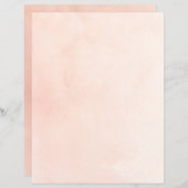 桃赤面ピンクウォーターカラースクラップブック紙 (正面/裏面)