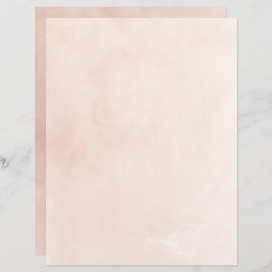 桃赤面ピンクウォーターカラースクラップブック紙 (正面/裏面)