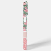 桃赤面ピンクフラミンゴズパーム葉パターン Case-Mate iPhoneケース (裏面 / 右)