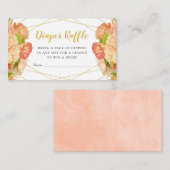 桃金ゴールドフラワーズオムツラッフルチケット エンクロージャーカード (正面/裏面)