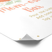 桃金ゴールドフローラベビーシャワーミモサバーサイン ポスター (角)