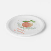 桃金ゴールドフローラ誕生日 ペーパープレート (アングル)