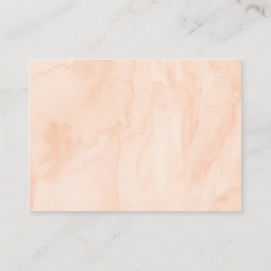 桃金ゴールドフローラ赤ちゃんシャワーブックリクエスト エンクロージャーカード (裏面)