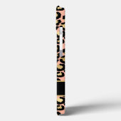 桃金ゴールドブラックヒョウ印刷あなたの名前 Case-Mate iPhoneケース (裏面 / 左)