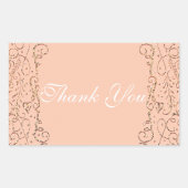 桃金ゴールド王室の城童話プリンセスの恩恵 長方形シール (正面)