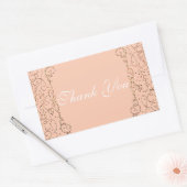 桃金ゴールド王室の城童話プリンセスの恩恵 長方形シール (封筒)