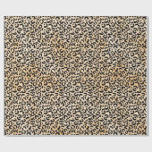 桃黒豹紋章 ラッピングペーパー (フラット)