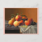 桃、ぶどう、りんご ポストカード (正面)