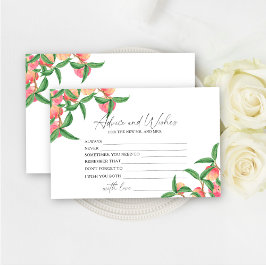 桃 – アドバイスとウィッシュブライダルシャワー 便箋