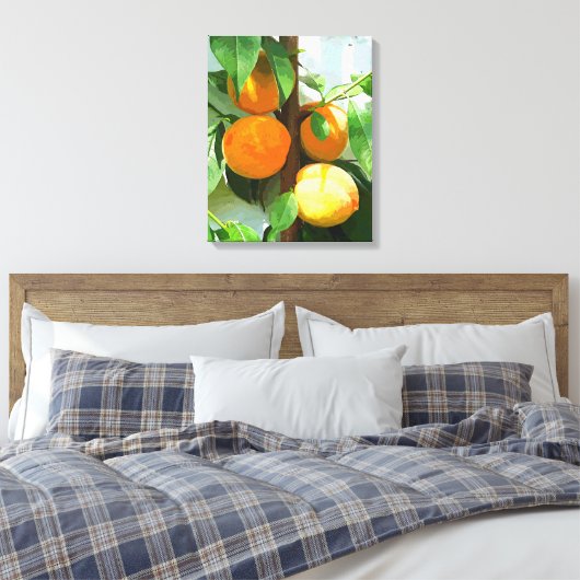 桃 キャンバスプリント (インサイチュ (寝室))