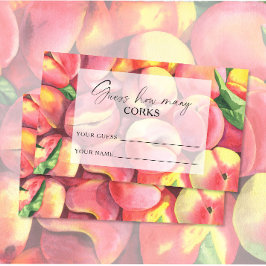 桃 – コークの数を推測ブライダルゲーム エンクロージャーカード