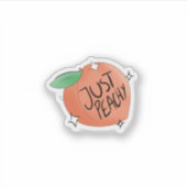 桃 シール (正面)