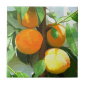 桃 タイル (正面)