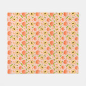 桃 フリースブランケット (正面(横))