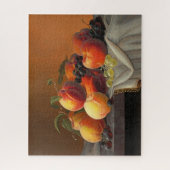 桃,ブドウとリンゴ,ファインアート ジグソーパズル (縦)