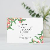 桃 – ブライダルシャワーサンキューカード カード (スタンド正面)