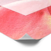 桃 – ブライダルシャワー歓迎サイン ポスター (角)