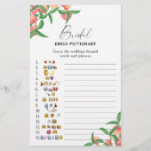 桃 – ブライダルシャワー絵文字ゲーム (正面)