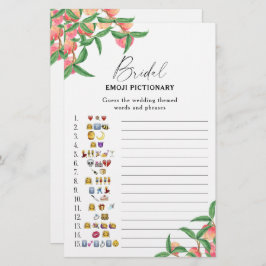 桃 – ブライダルシャワー絵文字ゲーム