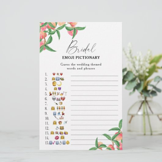 桃 – ブライダルシャワー絵文字ゲーム (スタンド正面)