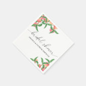 桃 – ブライダルシャワー スタンダードカクテルナプキン (角)