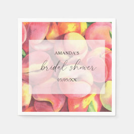桃 – ブライダルシャワー スタンダードカクテルナプキン