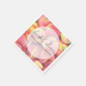 桃 – ブライダルシャワー スタンダードカクテルナプキン (角)