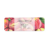 桃 – ブライダルシャワー ラベル (正面)