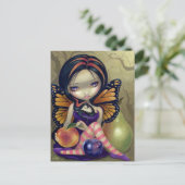 「桃・プラム・梨」はがき ポストカード (スタンド正面)